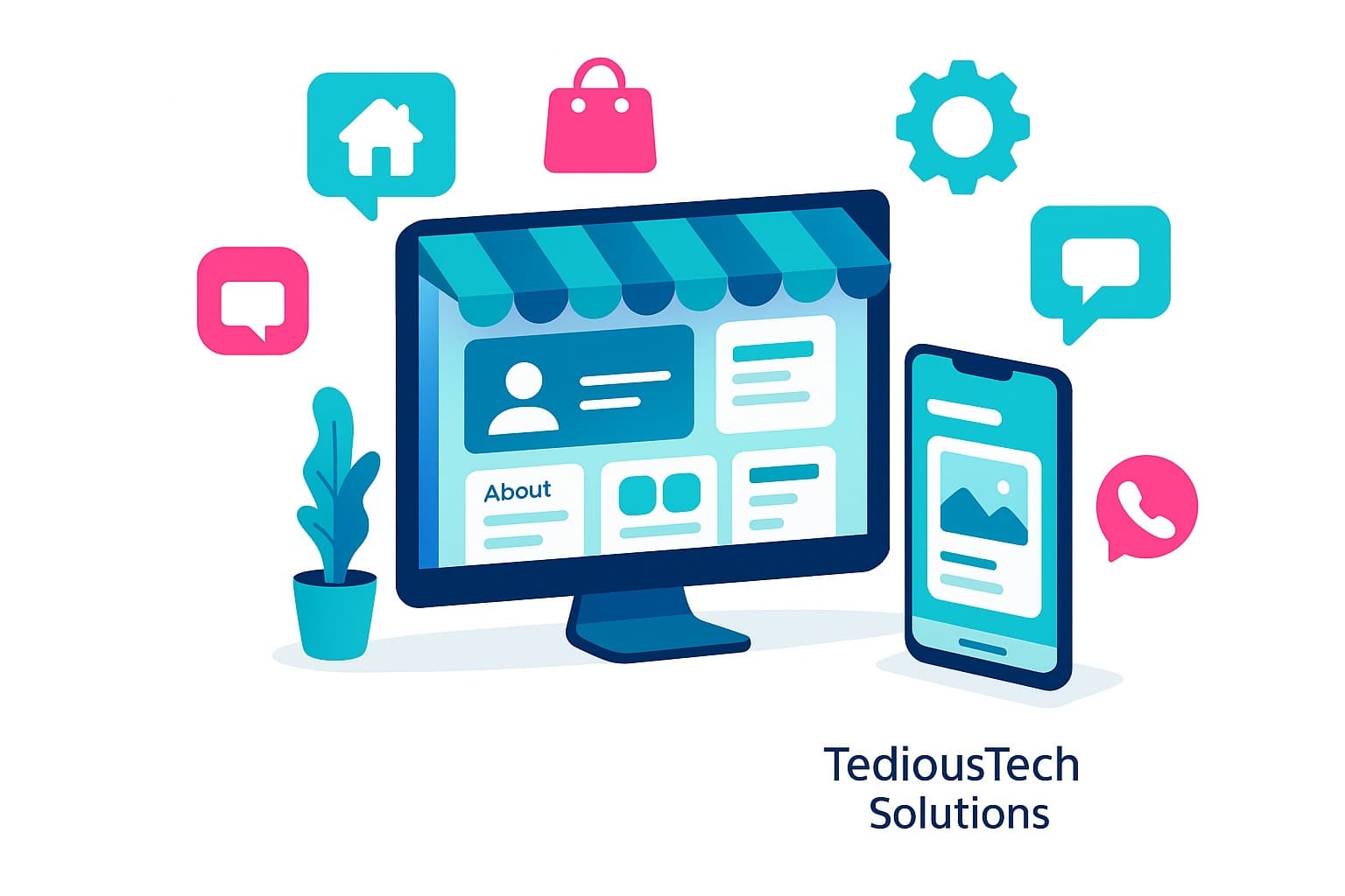 Small business website example