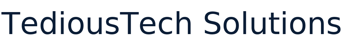 TediousTech service navigation preview